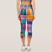Leggings Capri Quilt communautaire d'unité et de diversité (Verso)