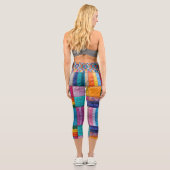 Leggings Capri Quilt communautaire d'unité et de diversité (Verso)