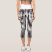 Leggings Capri Racing noir blanc Checker indicateur Initiales per (Verso)