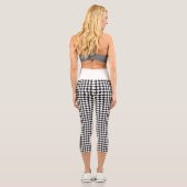 Leggings Capri Racing noir blanc Checker indicateur Initiales per (Verso)