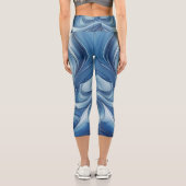 Leggings Capri Radiant blue white (Verso)