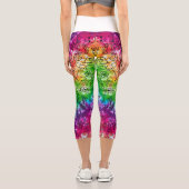 Leggings Capri Rainbow Doodle (Verso)