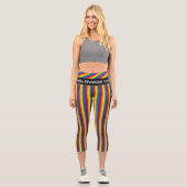 Leggings Capri Rainbow Flag & Pride, communauté LGBT /stripes Wea (Recto)
