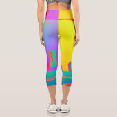 Leggings Capri Rainbow Geo Bold Small (Verso)