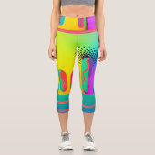 Leggings Capri Rainbow Geo Bold Small (Recto)