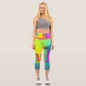 Leggings Capri Rainbow Geo Bold Small (Recto)