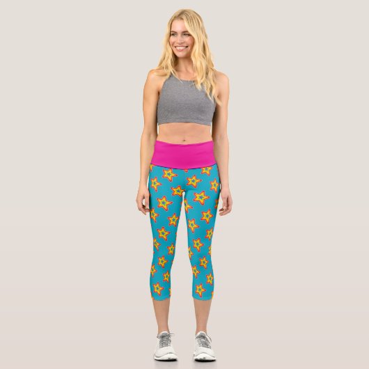 Leggings Capri Rainbow Stars (Recto)