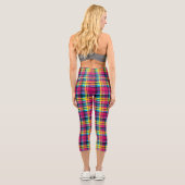 Leggings Capri Rainbow Tartan (Verso)