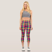 Leggings Capri Rainbow Tartan (Recto)