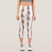Leggings Capri Rat drôle avec dessin animé de la caméra (Recto)