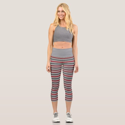 Leggings Capri Rayé décoratif (Recto)