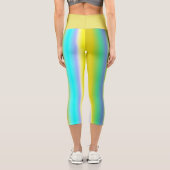 Leggings Capri rayés de couleur (Verso)