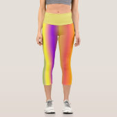 Leggings Capri rayés de couleur (Recto)
