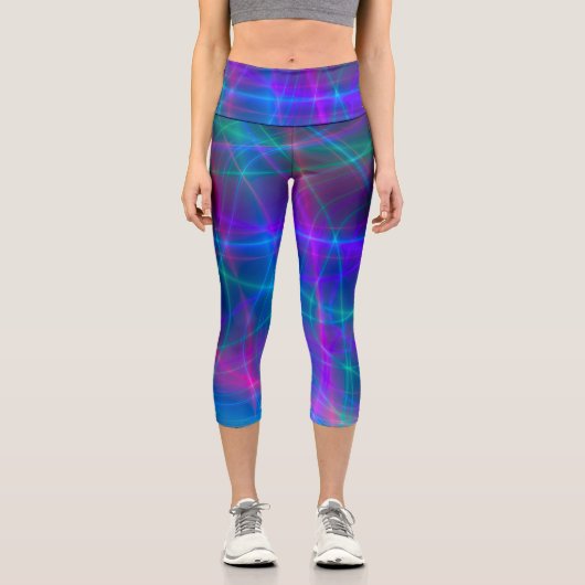 Leggings Capri Rayons multicolores lumineux (Recto)