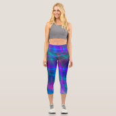 Leggings Capri Rayons multicolores lumineux (Recto)