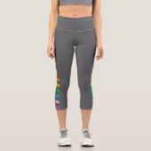 Leggings Capri Rayure de fierté athlétique (Recto)