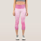 Leggings Capri Rayures dégradées rose pâle (Recto)
