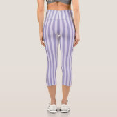 Leggings Capri Rayures violettes (Verso)