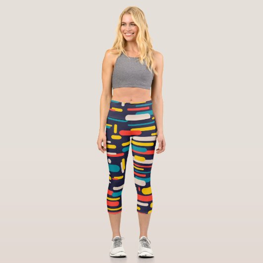 Leggings Capri Rectangle arrondi Geo (Recto)