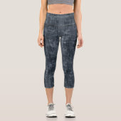 Leggings Capri Refus gris élégant Look : Personnaliser le logo et (Recto)