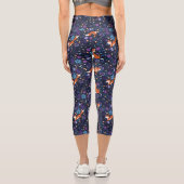 Leggings Capri Renards folk violets (Verso)