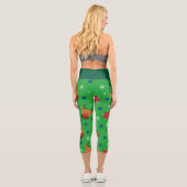 Leggings Capri Renne de Noël taille haute (Verso)