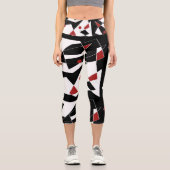 Leggings Capri Repérer les balles rouges (Recto)