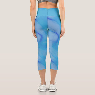 Leggings Capri Résumé bleu