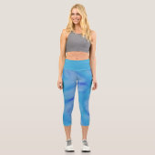 Leggings Capri Résumé bleu (Recto)