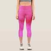 Leggings Capri Résumé de nuage rose (Recto)