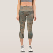Leggings Capri Résumé Marbre Rose et Bleu (Recto)