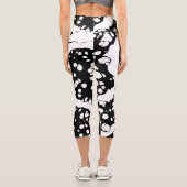 Leggings Capri Résumé noir et blanc (Verso)