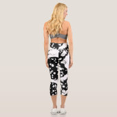 Leggings Capri Résumé noir et blanc (Verso)