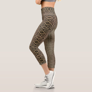 Leggings Capri rétro brun