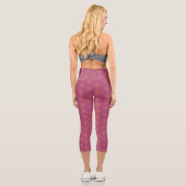 Leggings Capri Rétro Mandala Boysenberry Capris haut taille (Verso)