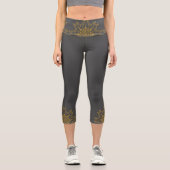 Leggings Capri Rétro Mandala Dusk haut taille Capris (Recto)