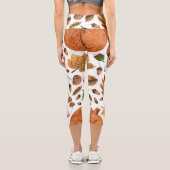 Leggings Capri Rêves d'automne : Aquarelle écureuil paradis (Verso)