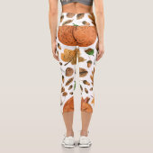 Leggings Capri Rêves d'automne : Aquarelle écureuil paradis (Verso)