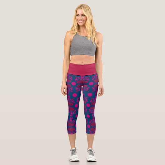 Leggings Capri Robot Chicken Nerd Unicorn (Recto)