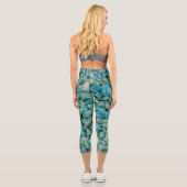 Leggings Capri Rochers bleus sur ces capris (Verso)