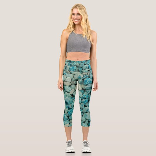 Leggings Capri Rochers bleus sur ces capris (Recto)