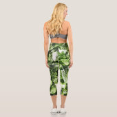 Leggings Capri Roches cristallines verdoyantes (Verso)