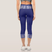 Leggings Capri Rosace bleue (Verso)