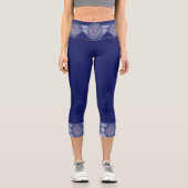 Leggings Capri Rosace bleue (Recto)