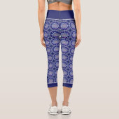 Leggings Capri Rosace bleue (Verso)