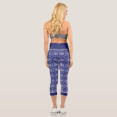 Leggings Capri Rosace bleue (Verso)