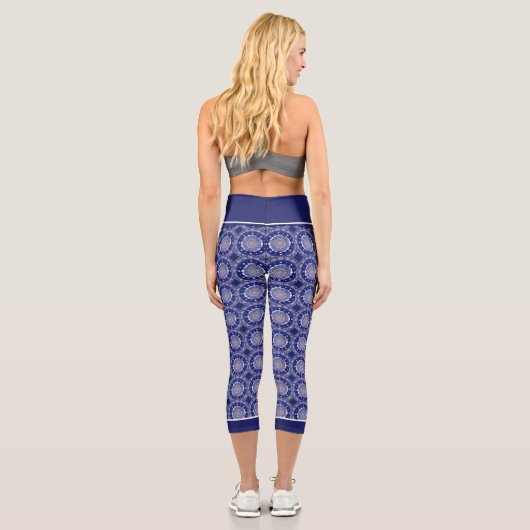 Leggings Capri Rosace bleue (Verso)