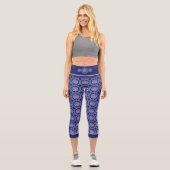 Leggings Capri Rosace bleue (Recto)