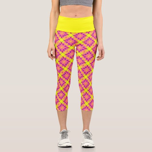 Leggings Capri rose (Recto)