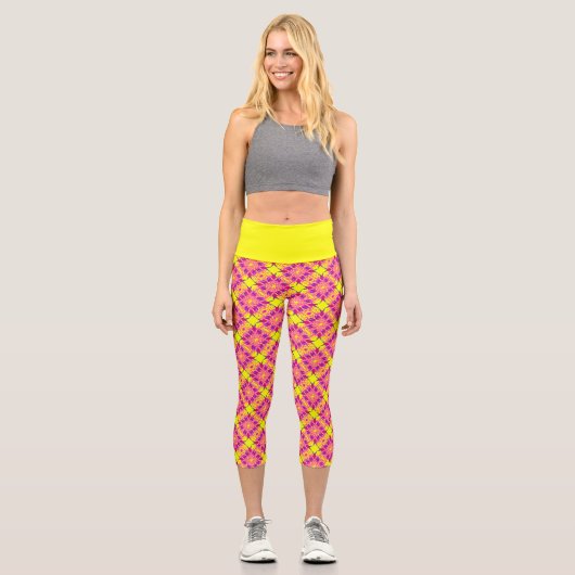 Leggings Capri rose (Recto)